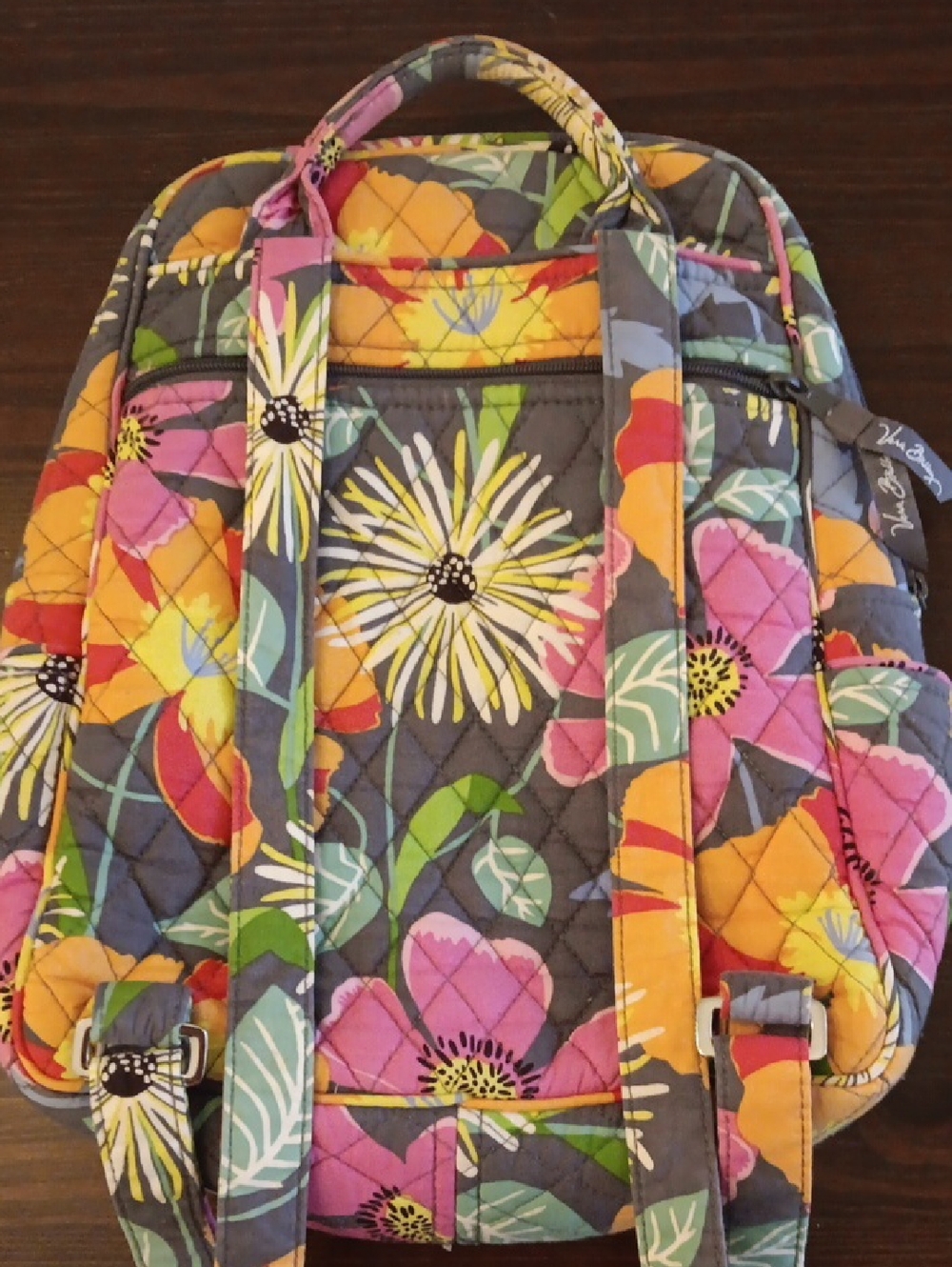 Vera Bradley Backpack. Floral Pattern. - Picture 5 of 8